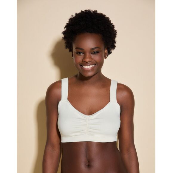 Cosabella Women Vanilla White Cotton/Modal Michi Wireless Layer Bralette Size S - Picture 1 of 3